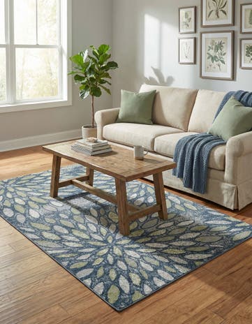 Navy Blue Charleston Rug