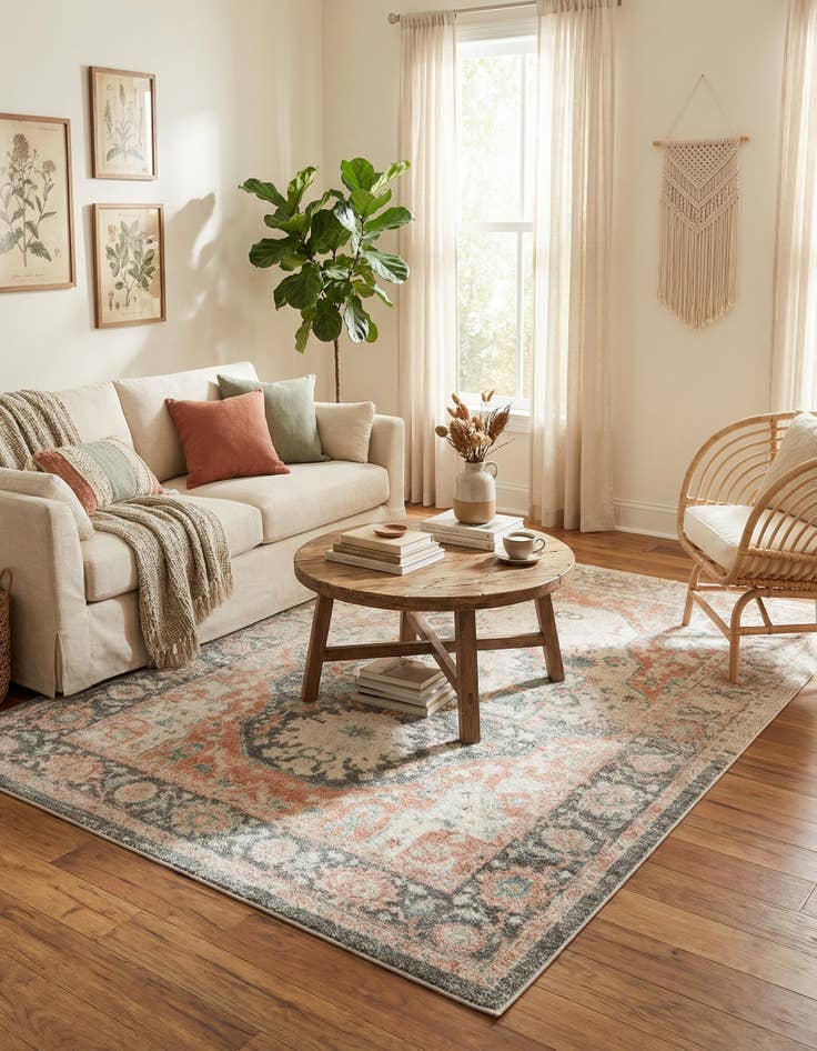 Detail image of 5' x 8' Madeline Vintage Rug