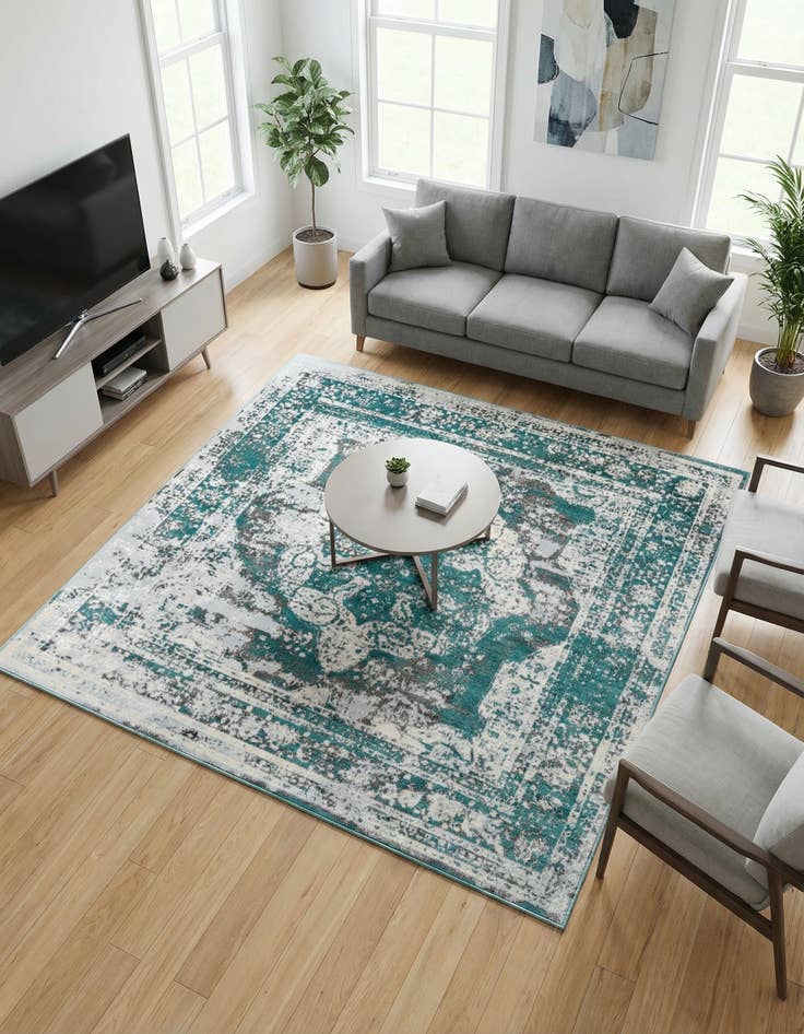 Detail image of 7' 10 x 7' 10 Monte Carlo Square Rug