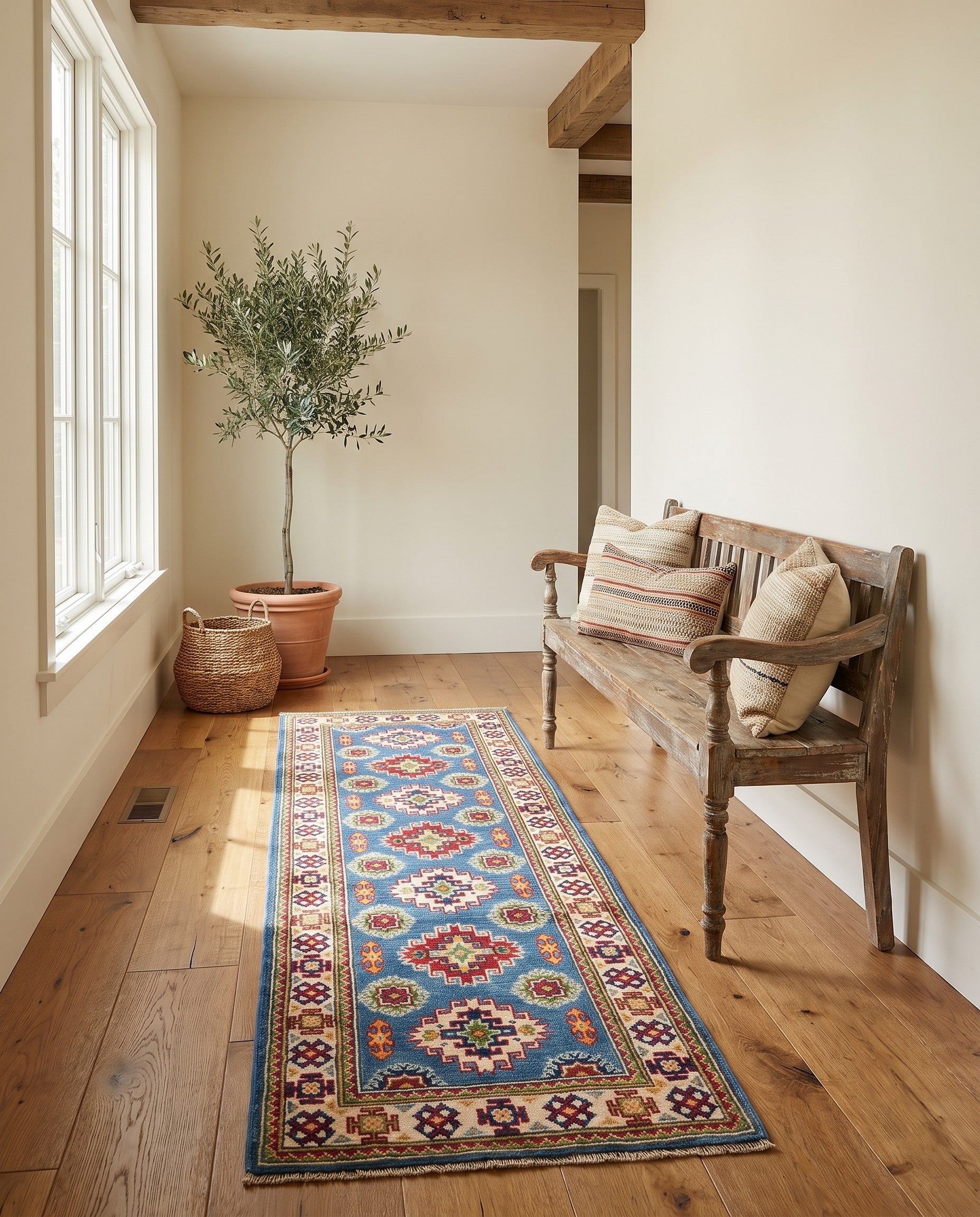 2' x 6' Hand Knotted Kazak Runner Rug