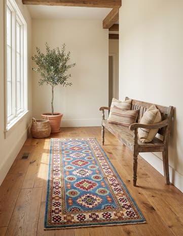 2' x 6' Hand Knotted Kazak Runner Rug