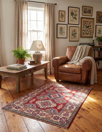 2' 8 x 4' 2 Hand Knotted Kazak Rug