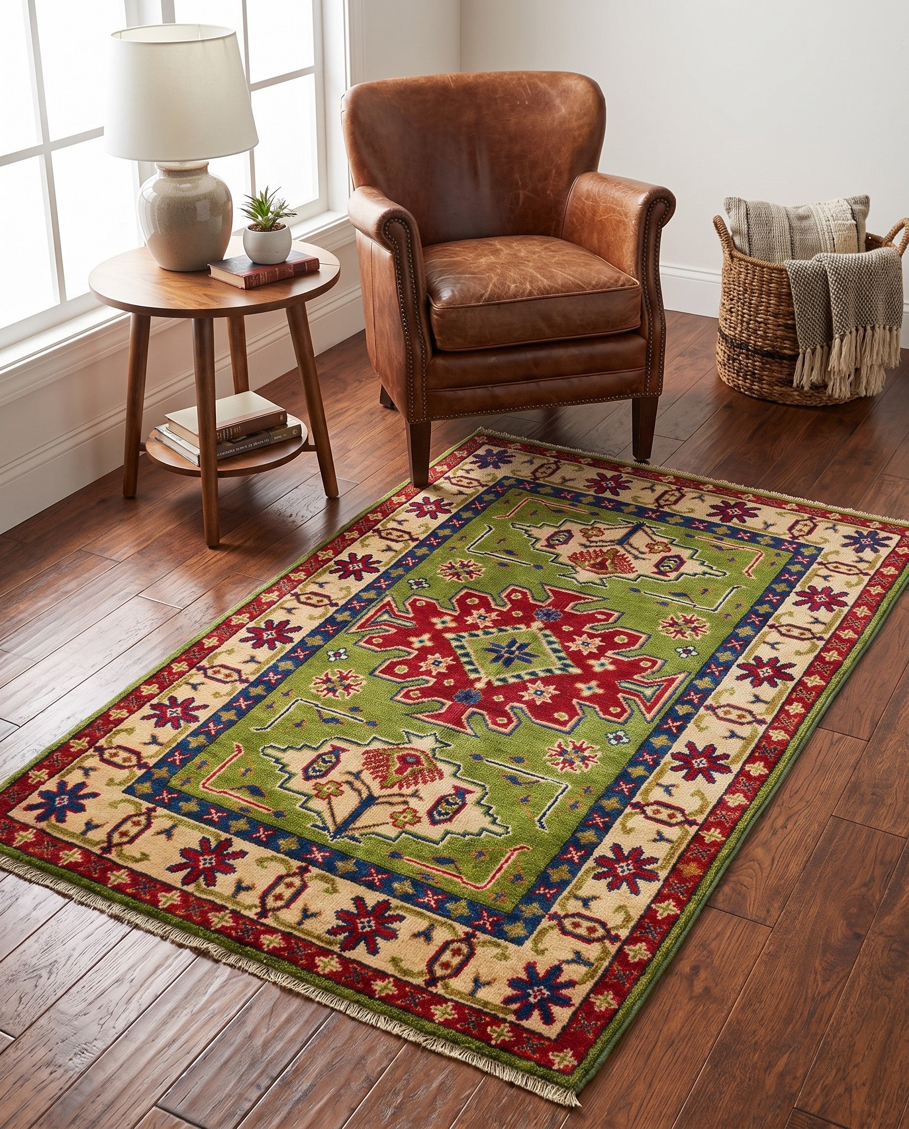 2' 9 x 4' 2 Hand Knotted Kazak Rug