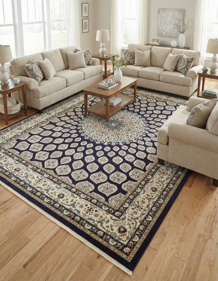 Detail image of 10' x 13' Nain Design Rug