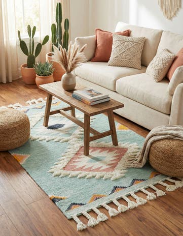 3' 3 x 5' 1 Hand Woven Arizona Wool Rug