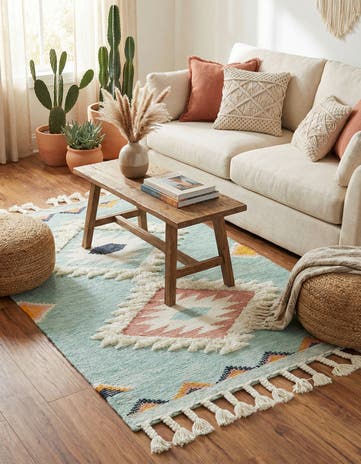 3' 3 x 5' 1 Hand Woven Arizona Wool Rug