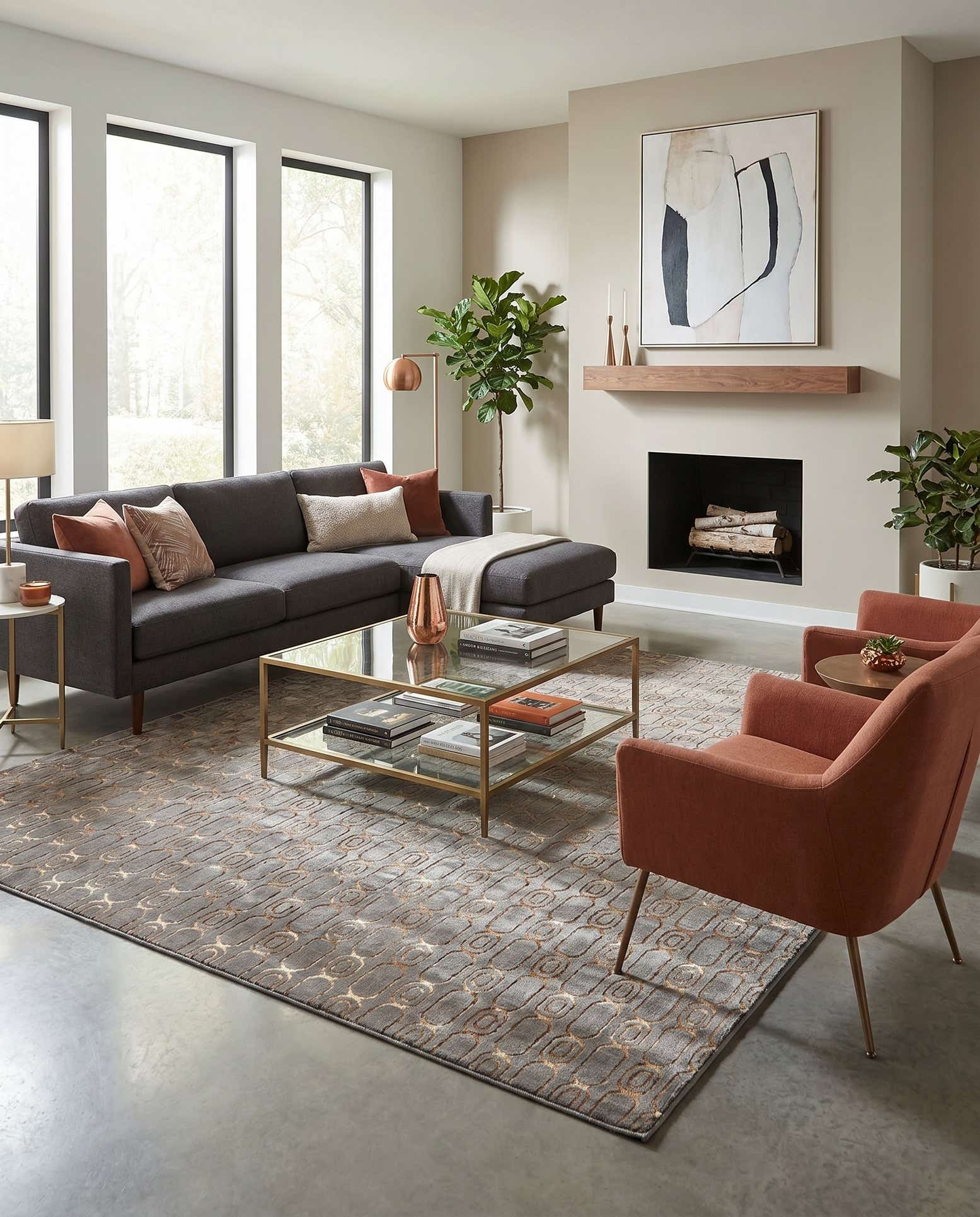 10' x 10' Vogue Geo Square Rug