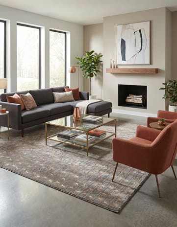 10' x 10' Vogue Geo Square Rug