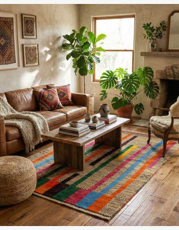 4' 4 x 6' 5 Hand Knotted Balouch Wool Rug