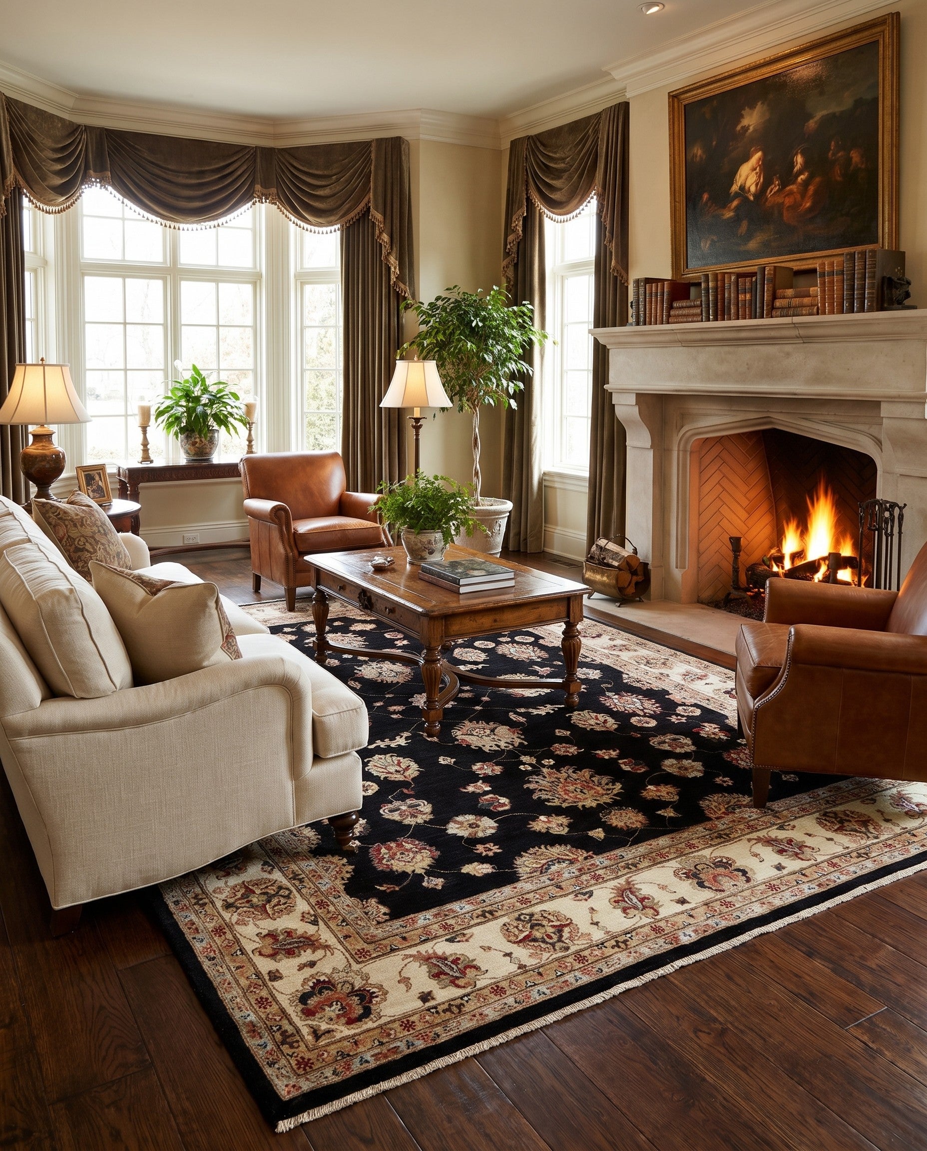 8' 2 x 9' 10 Hand Knotted Ziegler Rug