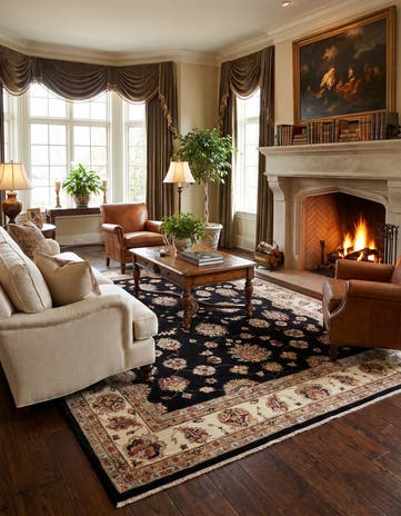 8' 2 x 9' 10 Hand Knotted Ziegler Rug