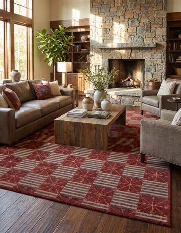 6' 7 x 9' 4 Hand Knotted Ziegler Modern Rug