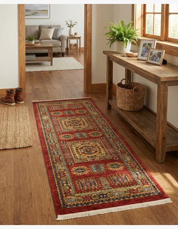 Red Sara Runner Rug