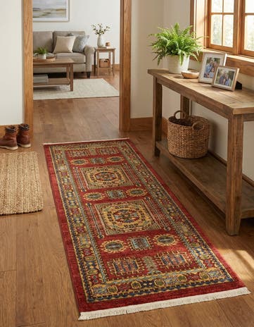 Red Sara Runner Rug