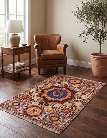 2' x 3' 1 Hand Knotted Mamluk Ziegler Rug