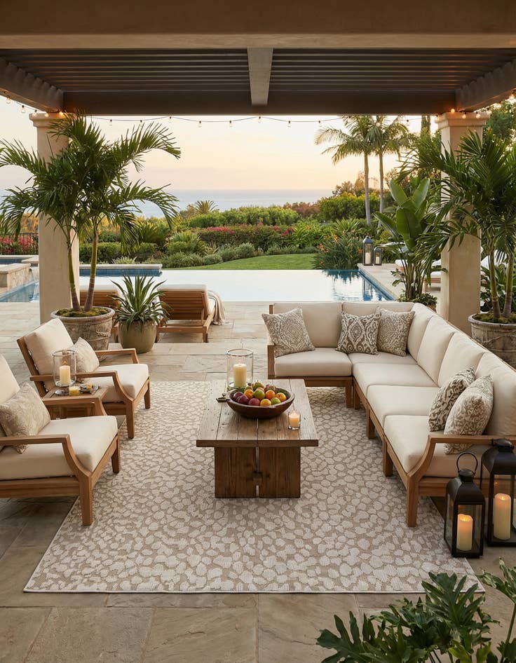 Detail image of 10' x 14' 1  Washable Safari Indoor / Outdoor Rug