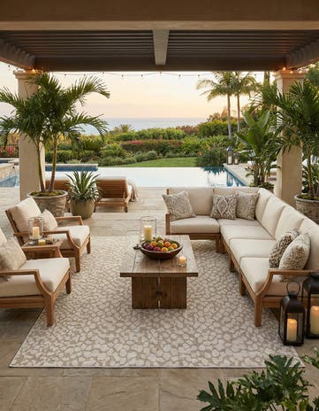10' x 14' 1 Easy-Clean Safari Indoor / Outdoor Rug