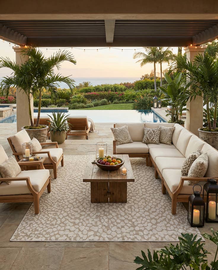 Detail image of 10' x 14' 1 Easy-Clean Safari Indoor / Outdoor Rug