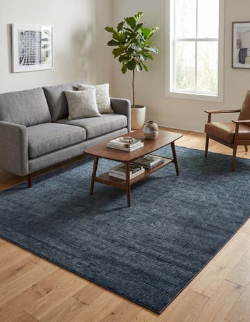 Navy Blue Uptown Park Avenue Rug
