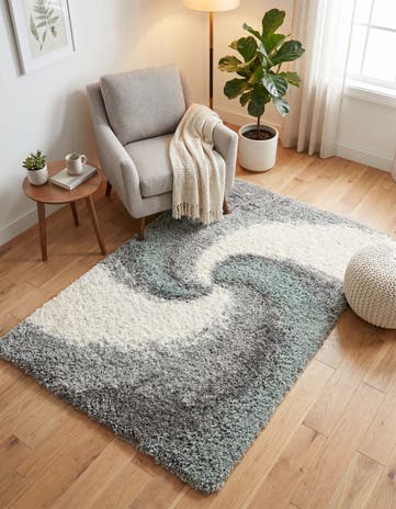Sage Green Soft Touch Shag Rug