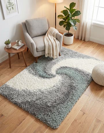 Sage Green Soft Touch Shag Rug