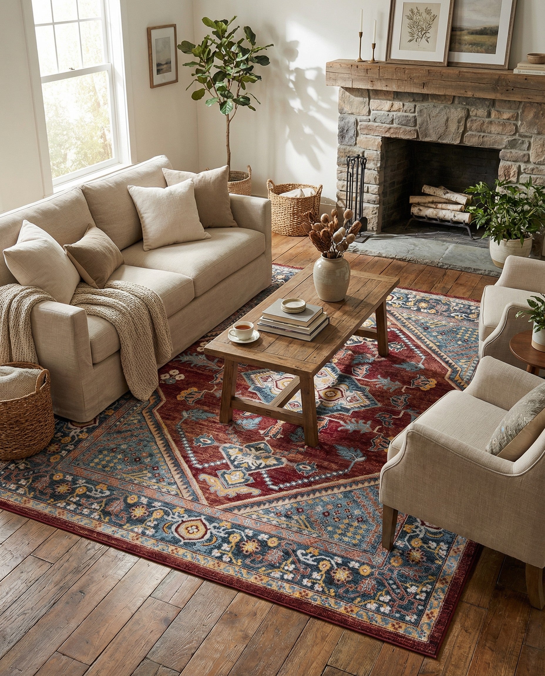 Primary image 7' 10 x 10' Kamala Washable Rug