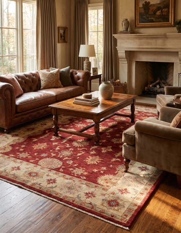 6' 8 x 9' 11 Hand Knotted Ziegler Rug