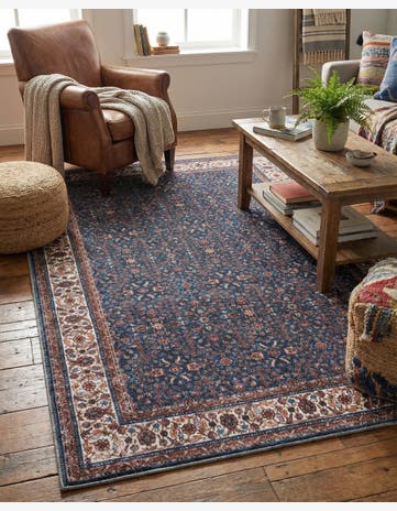 Antique Navy Blue Yara Rug