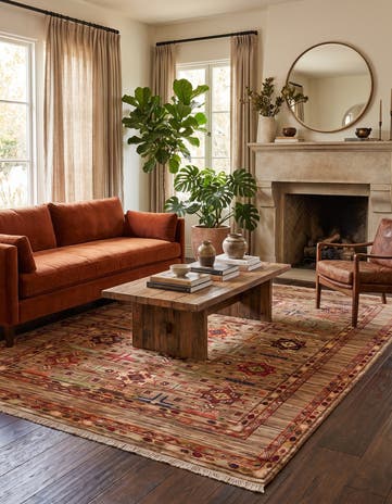 5' 1 x 6' 10 Hand Knotted Ariana Ziegler Rug