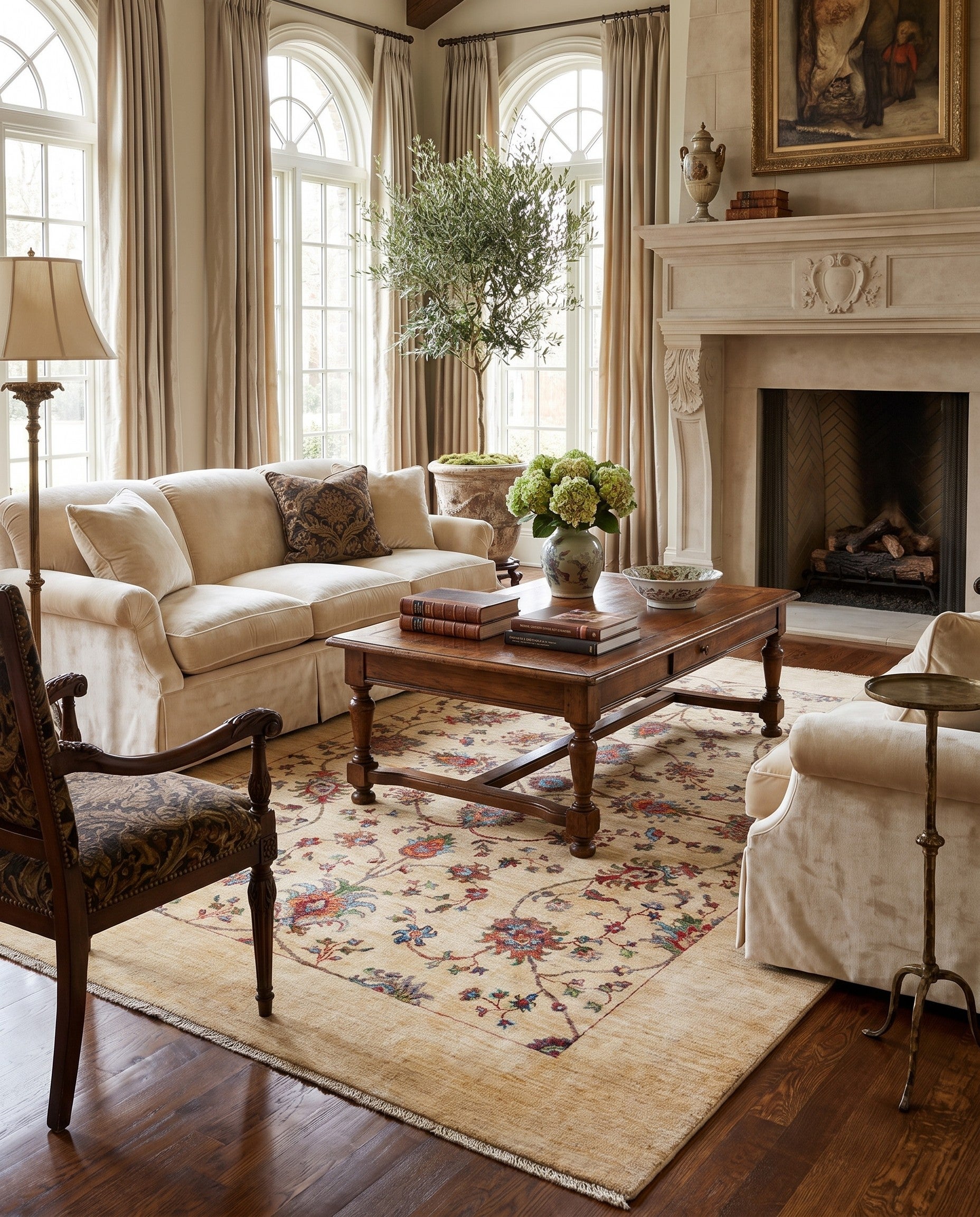6' 7 x 8' 6 Hand Knotted Ariana Ziegler Rug