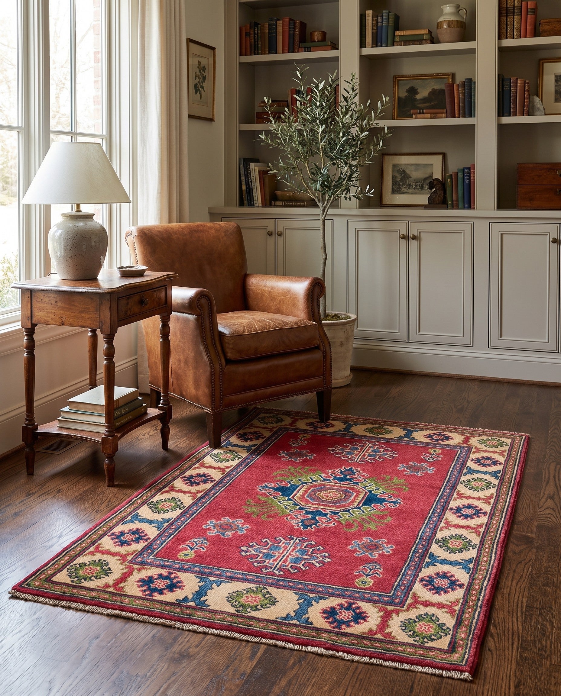 2' 9 x 4' 2 Hand Knotted Kazak Rug