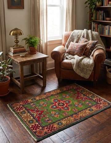 2' 2 x 3' 2 Hand Knotted Kazak Rug