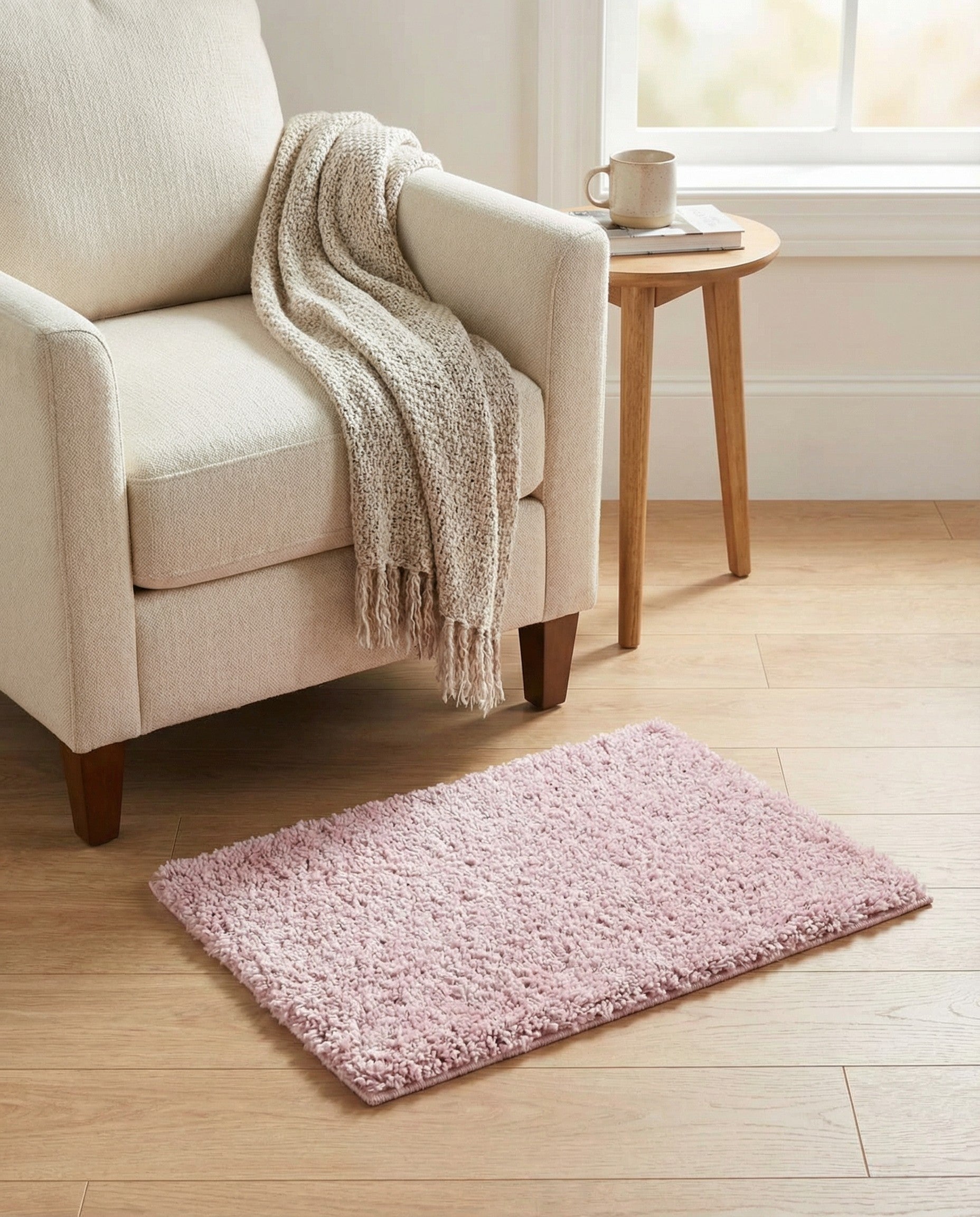 2' x 3' Soft Solid Shag Rug
