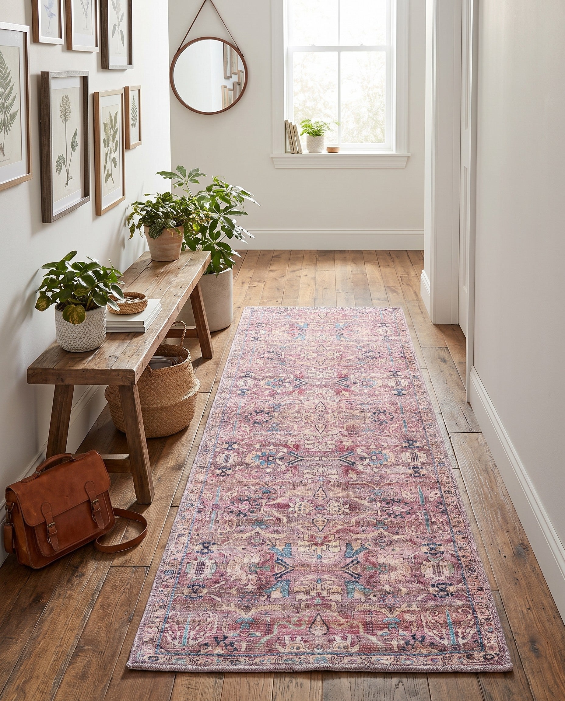 2' x 5' Washable Nostalgia Runner Rug