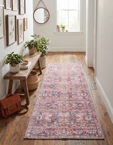 2' x 5' Washable Nostalgia Runner Rug