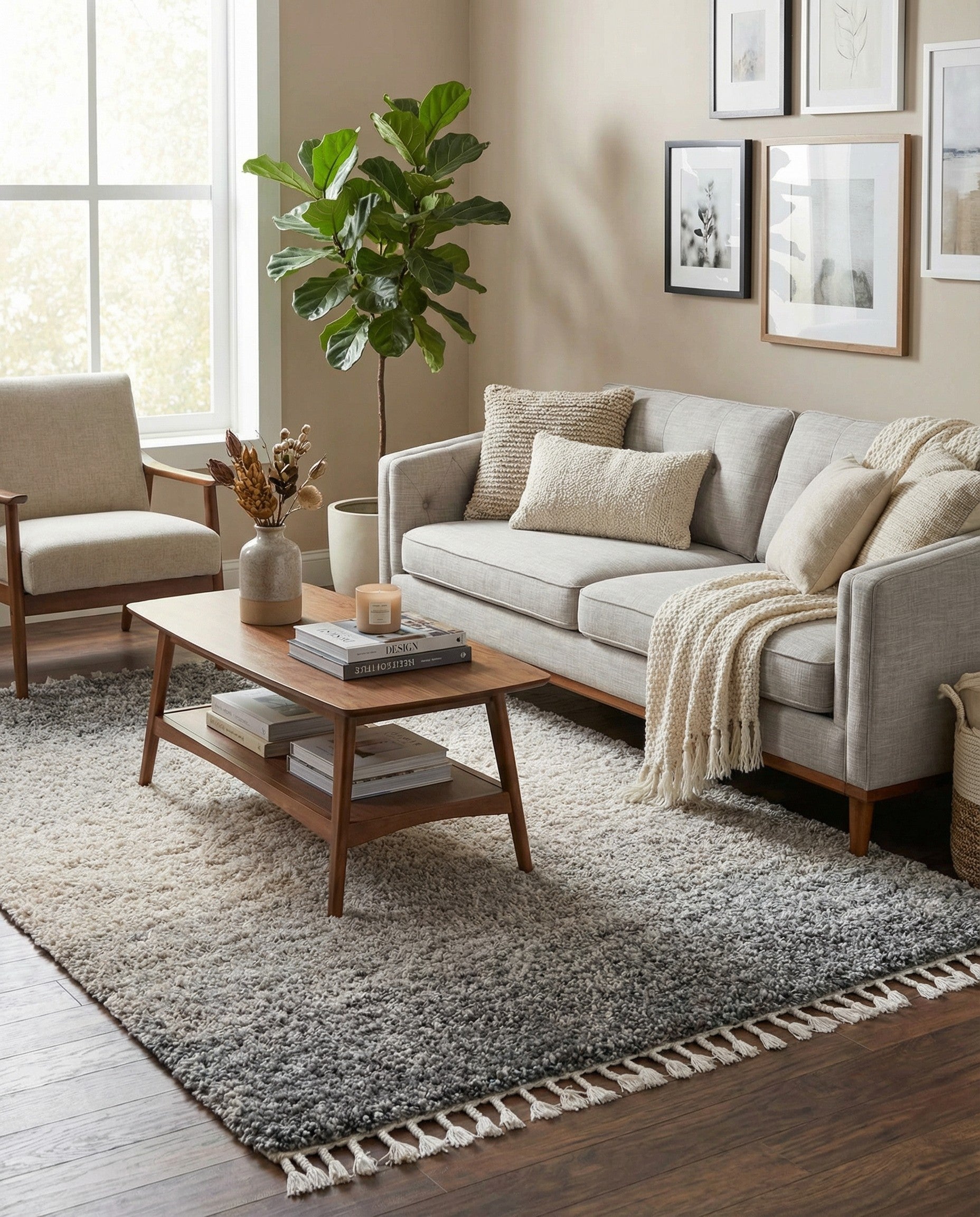 5' x 8' Athena Shag Rug