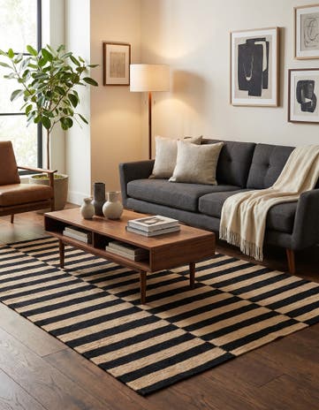 4' 2 x 5' 10 Hand Woven Kilim Modern Wool Rug