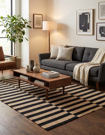 4' 2 x 5' 10 Hand Woven Kilim Modern Wool Rug