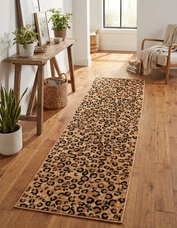 Light Brown Savannah Runner Rug