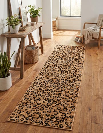 Light Brown Savannah Runner Rug
