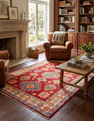 3' 10 x 5' 10 Hand Knotted Kazak Rug