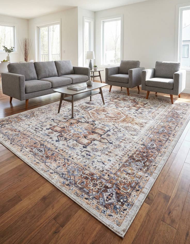 Detail image of 7' 1 x 10' Washable Yara Rug