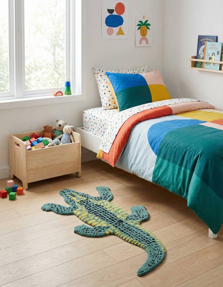 Detail image of 1' 6 x 3' 1 Playtime Kids Wool Freeform Rug