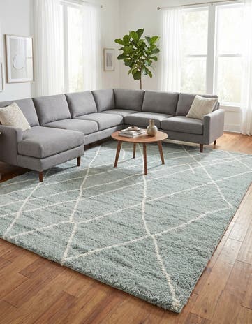 9' 10 x 13' Soft Touch Shag Rug