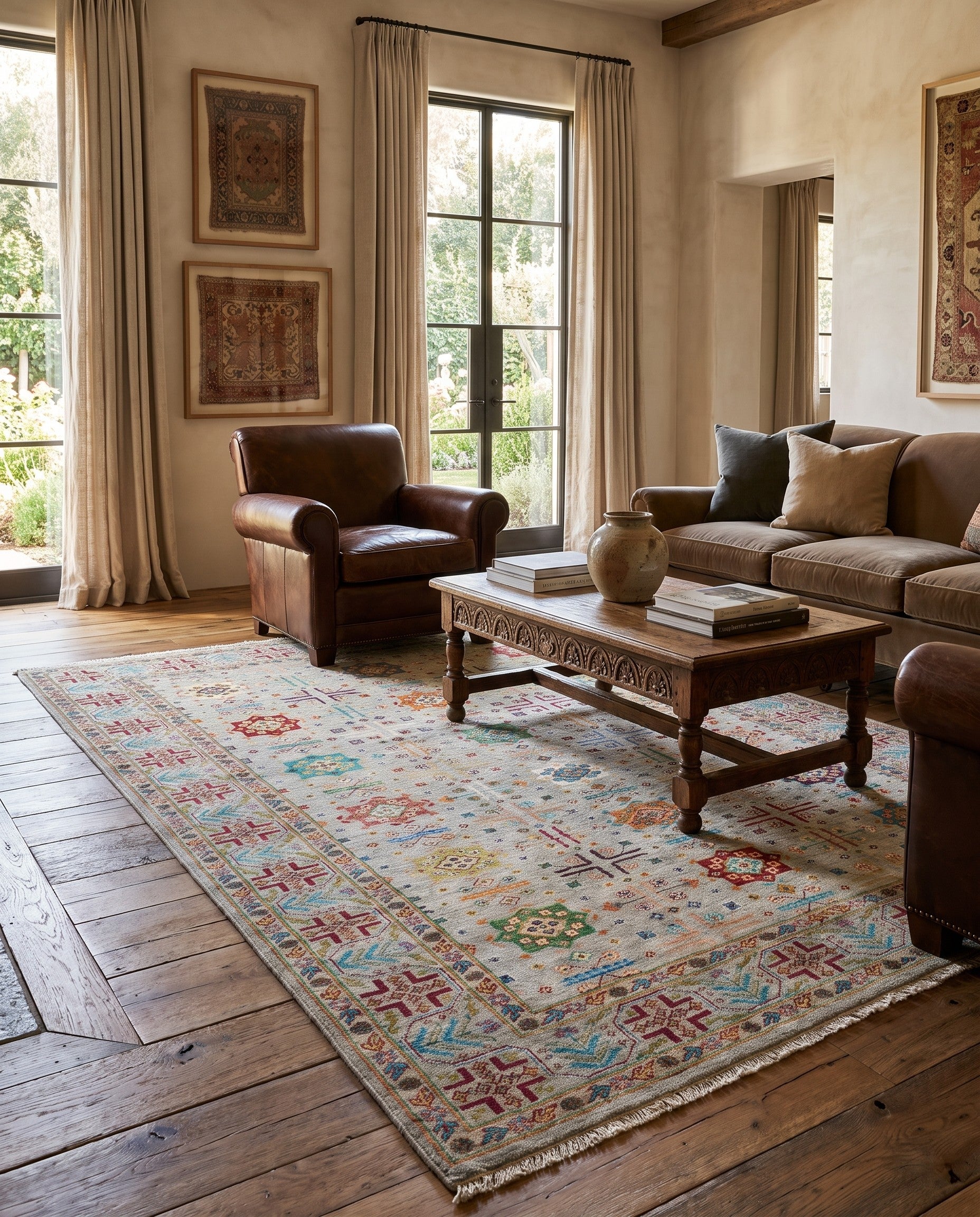 5' 8 x 7' 10 Hand Knotted Ariana Ziegler Rug