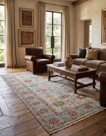 5' 8 x 7' 10 Hand Knotted Ariana Ziegler Rug