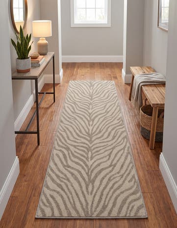 Ivory Contour Runner Rug