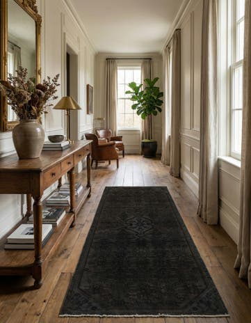 4' x 9' 3 Hand Knotted Ultra Vintage Persian Wool Runner Rug