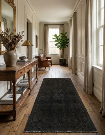 4' x 9' 3 Hand Knotted Ultra Vintage Persian Wool Runner Rug
