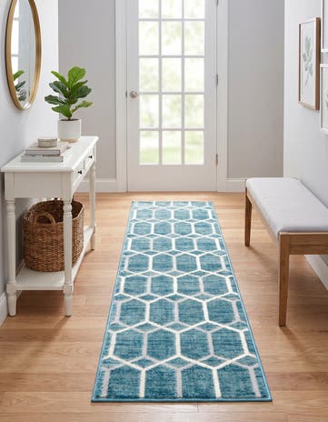 2' x 6' Lattice Trellis Runner Rug
